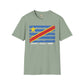 DR Congo strip unisex softstyle tee Funky African