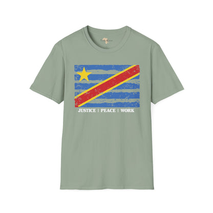 DR Congo strip unisex softstyle tee