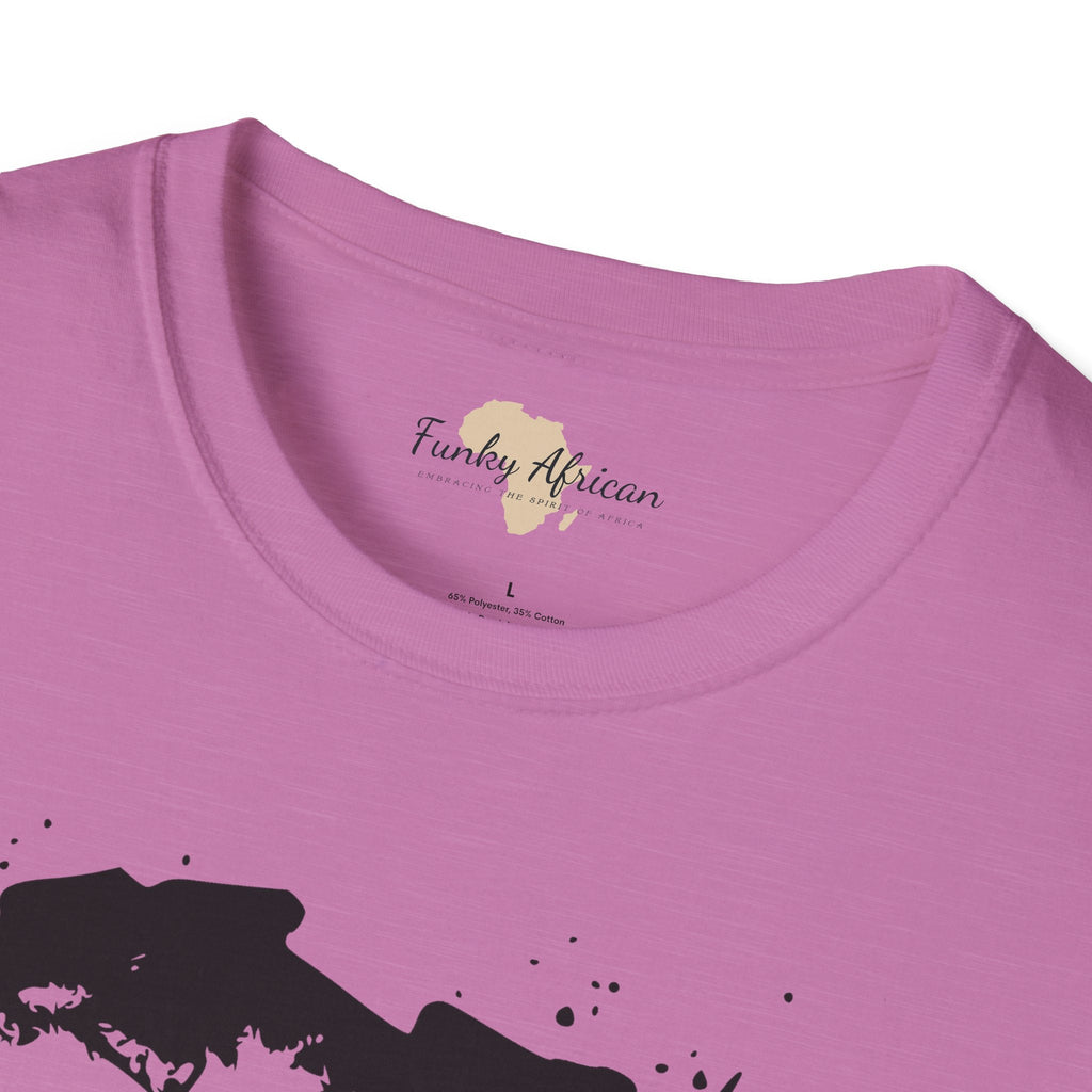 African map graffiti unisex softstyle tee Funky African