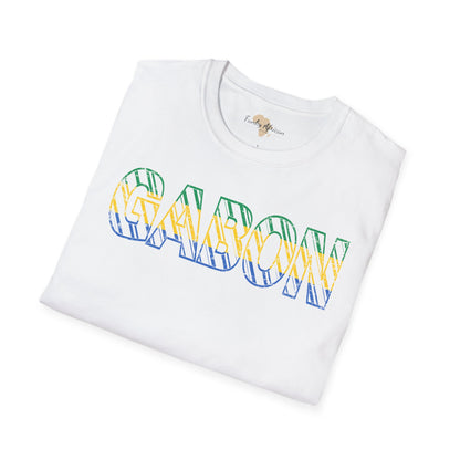 Gabon text unisex softstyle tee