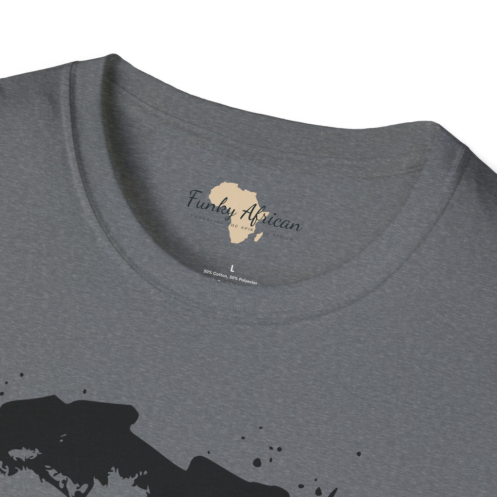 African map graffiti unisex softstyle tee Funky African