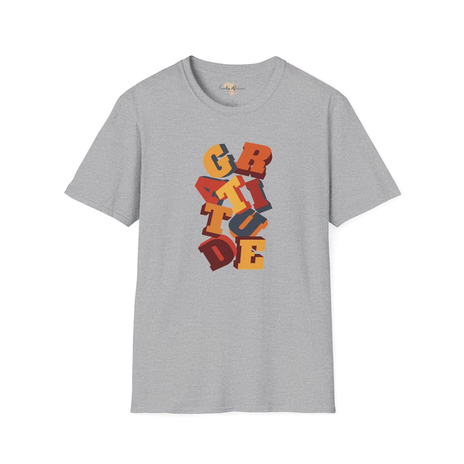 Gratitude unisex softstyle tee Funky African