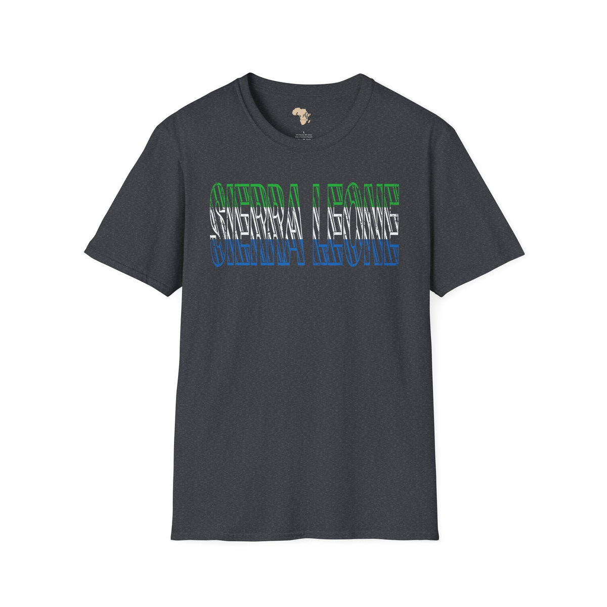 Sierra Leone text unisex softstyle tee Funky African