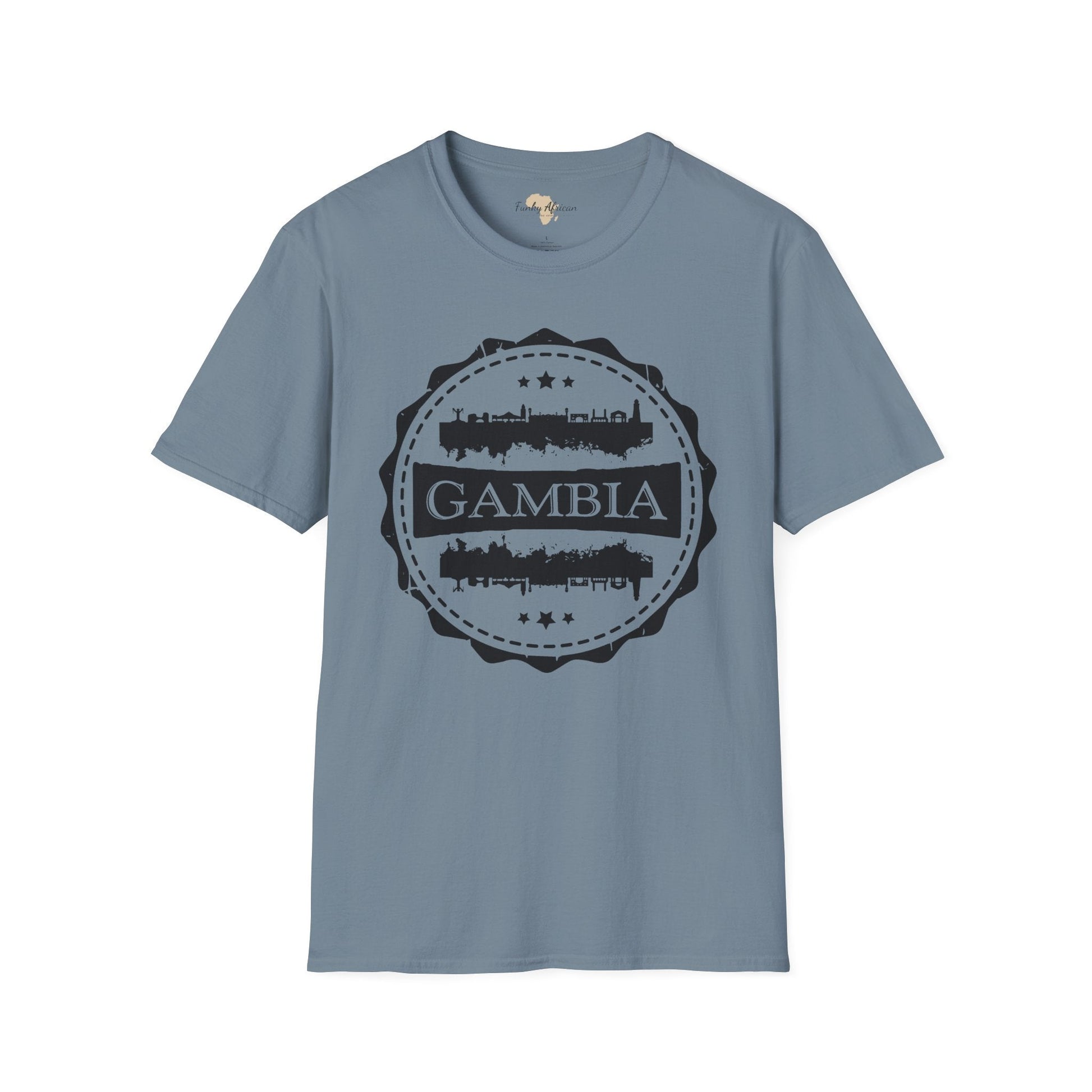 Gambia Stamp unisex tee Funky African