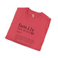 Family unisex softstyle tee Funky African