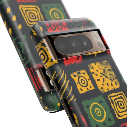 African Print Google Pixel Tough Cases