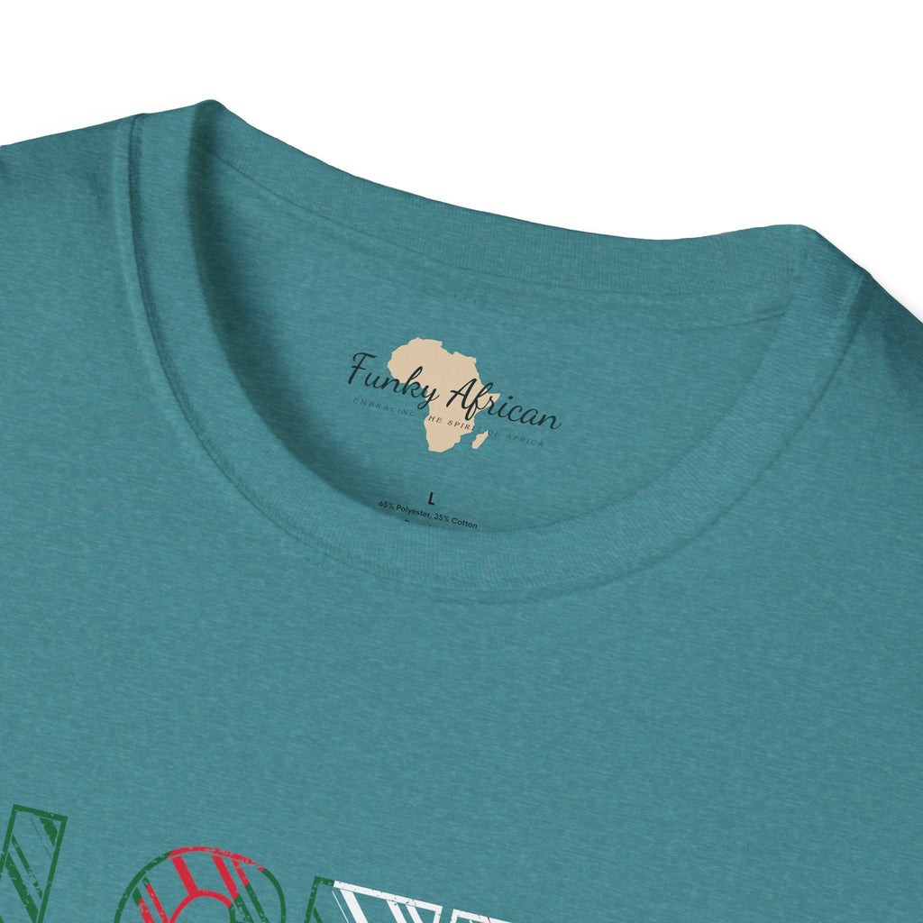 Algeria text unisex softstyle tee Funky African