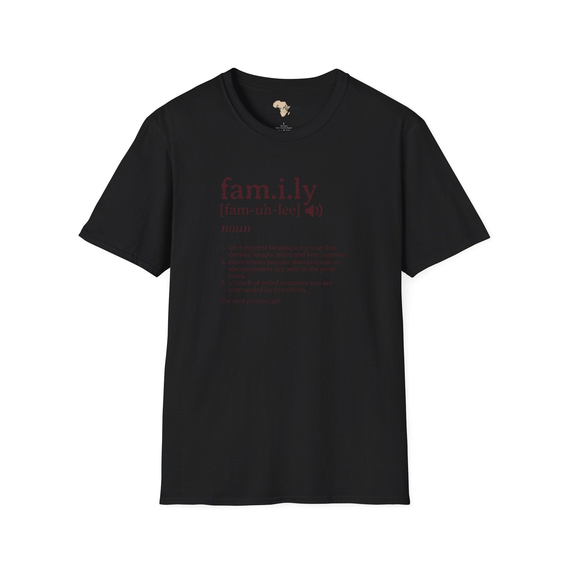 Family unisex softstyle tee Funky African