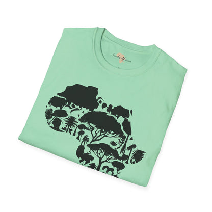 African map unisex softstyle tee