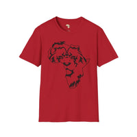 African map graffiti unisex softstyle tee Funky African