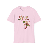 African map unisex softstyle tee Funky African