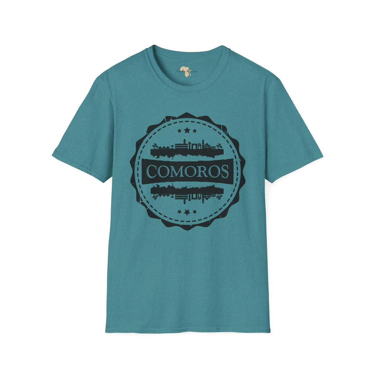 Comoros Stamp unisex tee Funky African