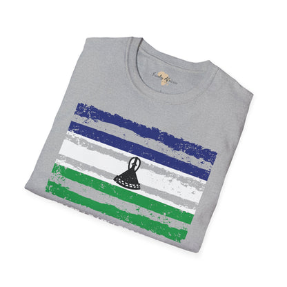 Lesotho strip unisex softstyle tee