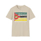 Mozambique strip unisex softstyle tee Funky African