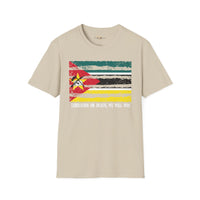 Mozambique strip unisex softstyle tee Funky African