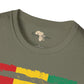 Guinean strip unisex softstyle tee Funky African