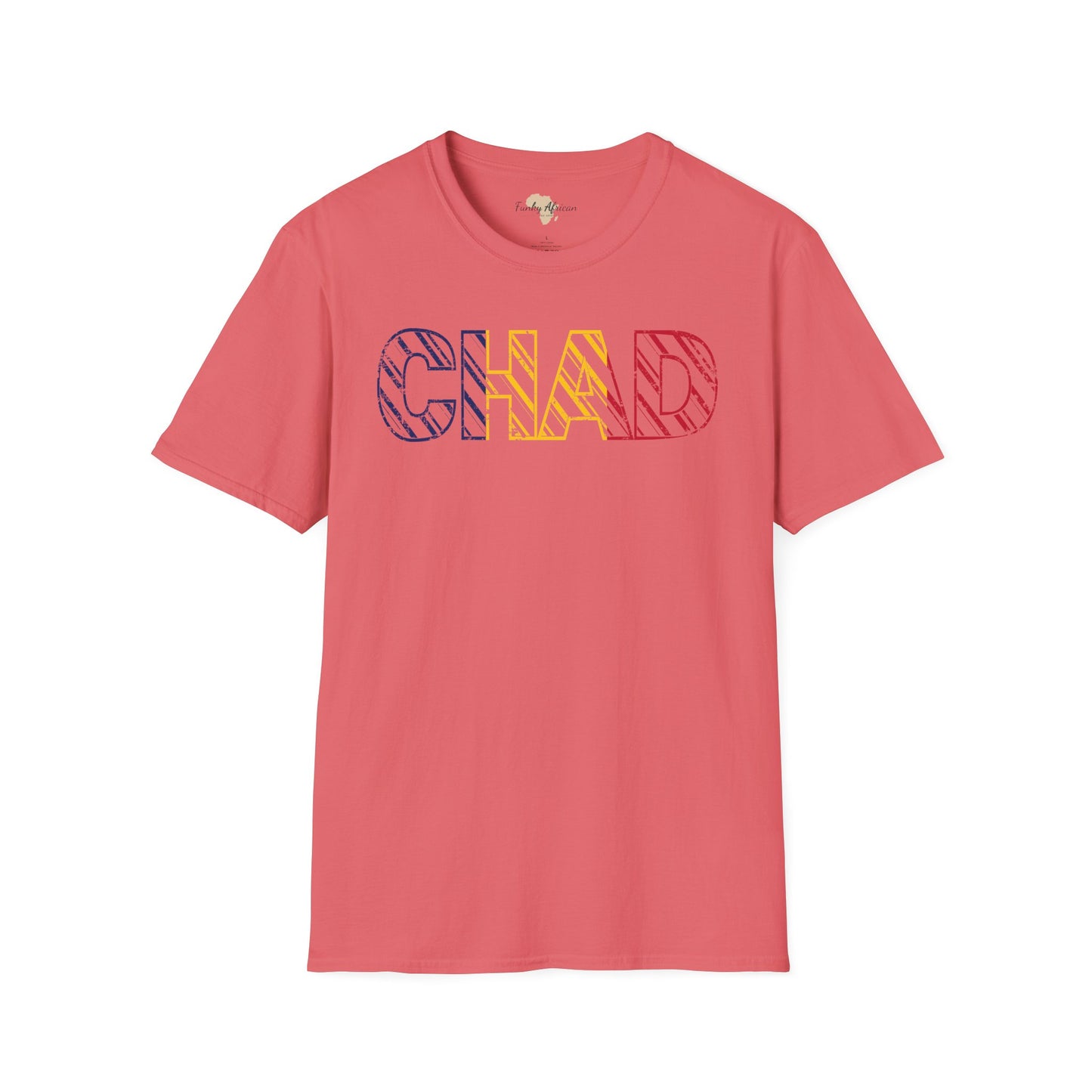 Chad text unisex softstyle tee