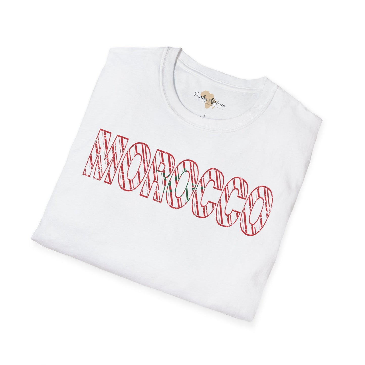 Morocco text unisex softstyle tee