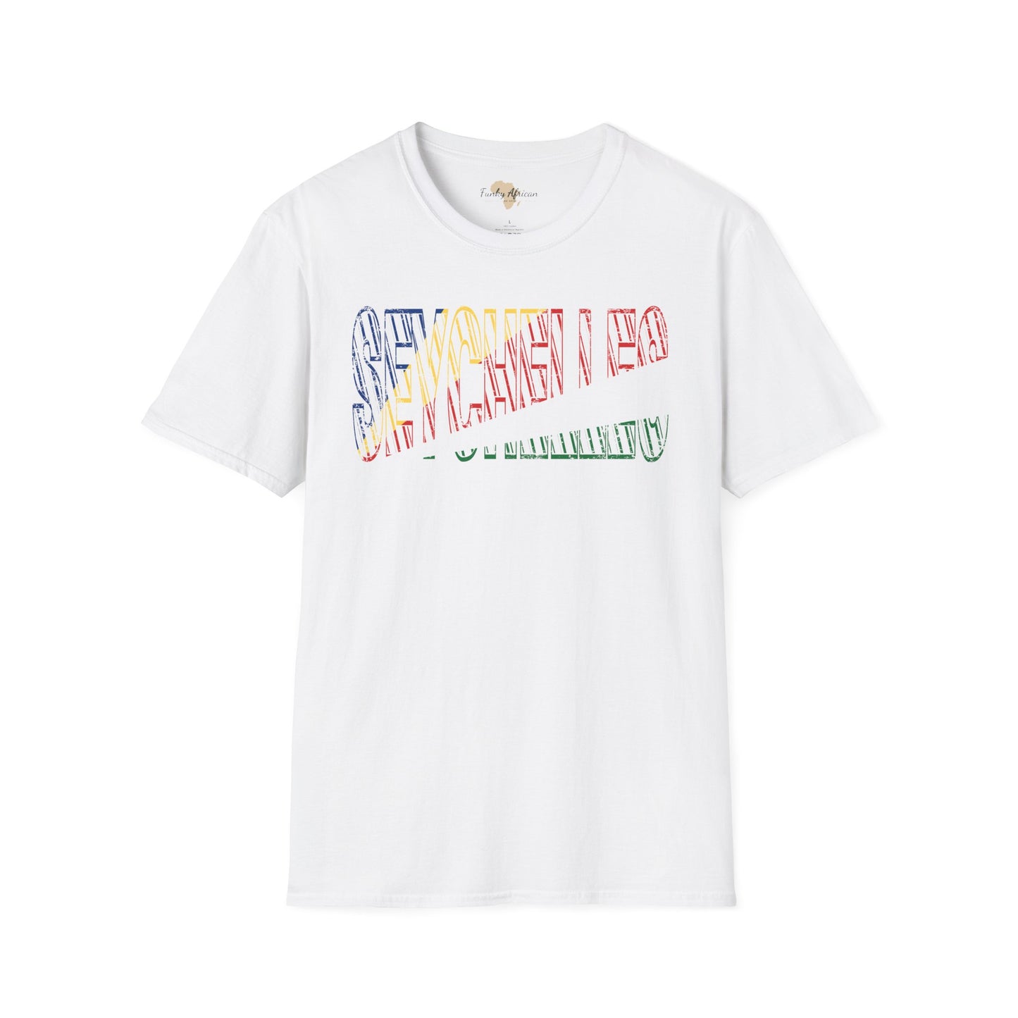 Seychelles text unisex softstyle tee