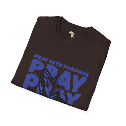 Pray with purpose unisex softstyle tee