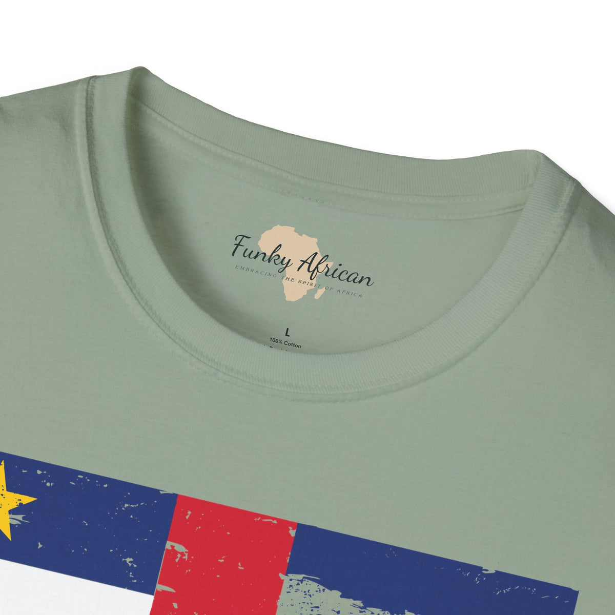 Central African Republic strip unisex softstyle tee Funky African