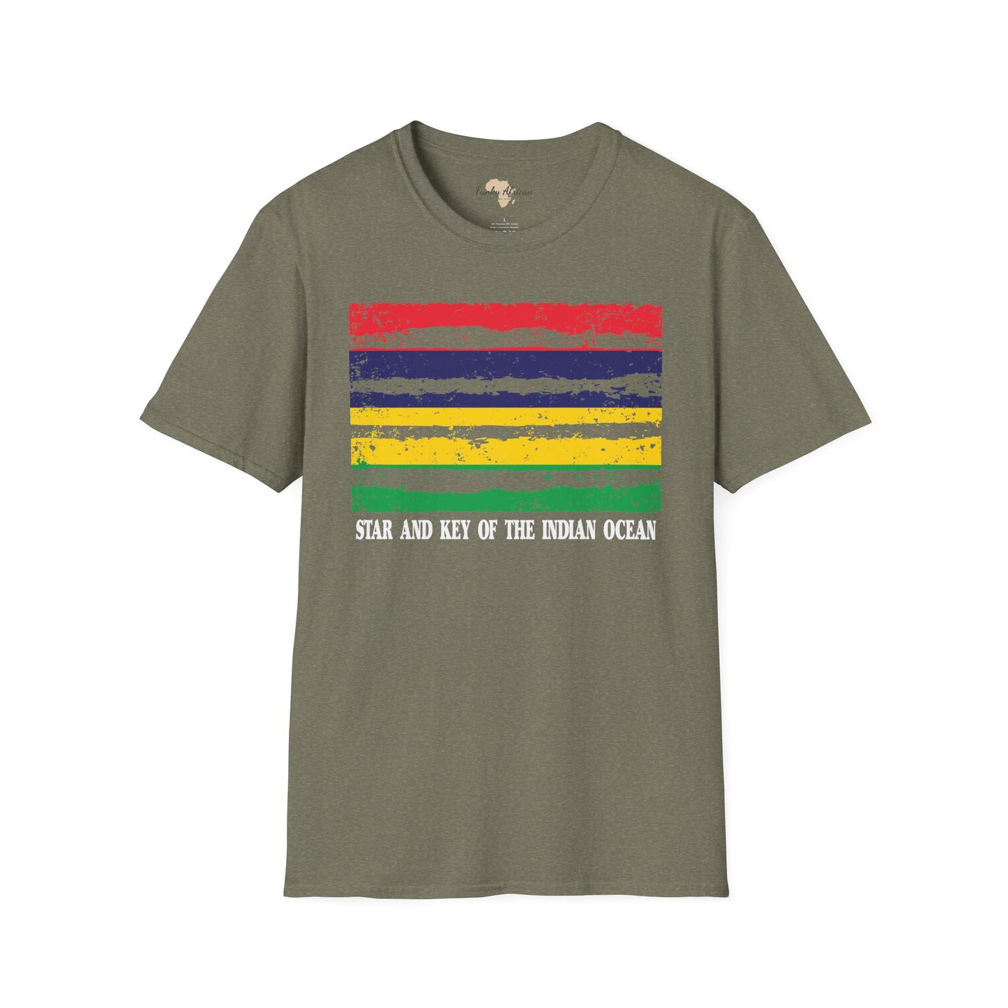 Mauritius strip unisex softstyle tee