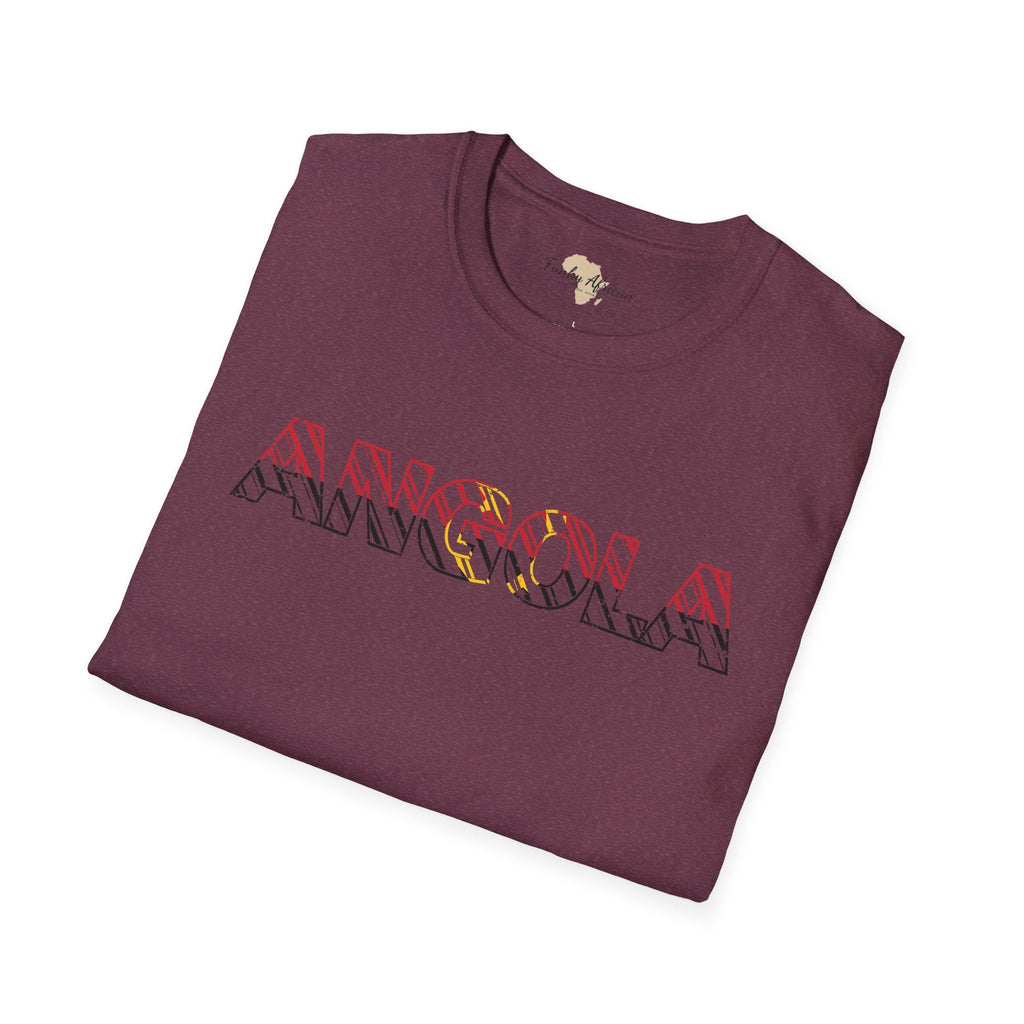 Angola text unisex softstyle tee Funky African