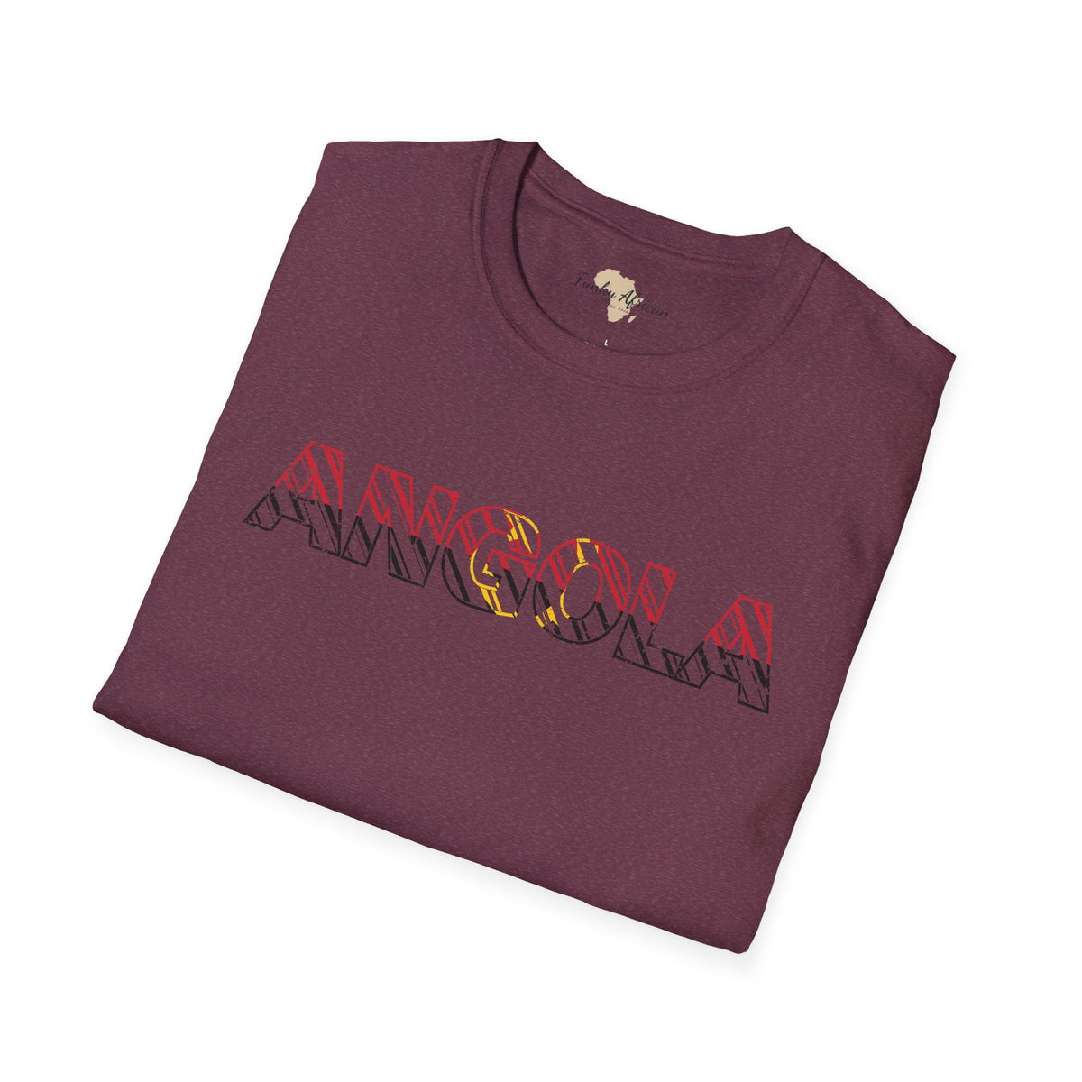 Angola text unisex softstyle tee Funky African