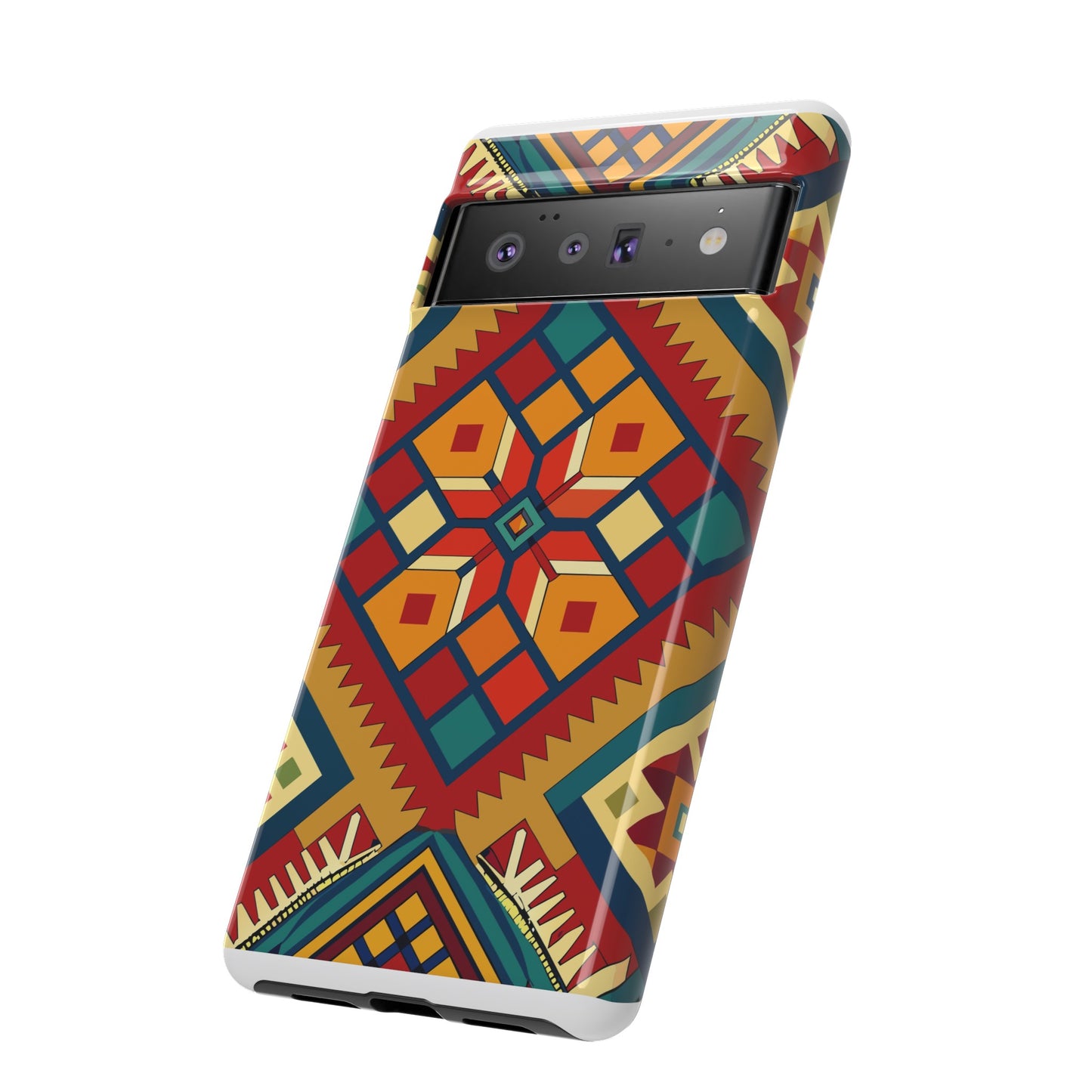 African Print Google Pixel Tough Cases