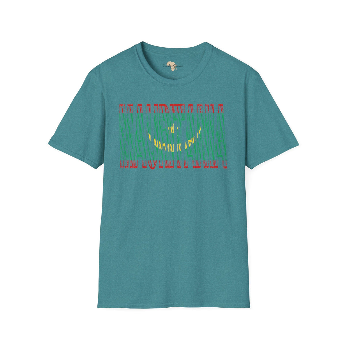 Mauritania text unisex softstyle tee Funky African