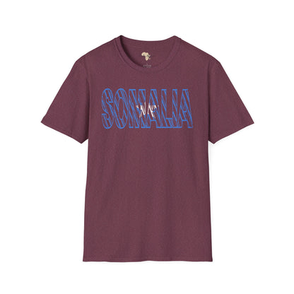 Somalia text unisex softstyle tee