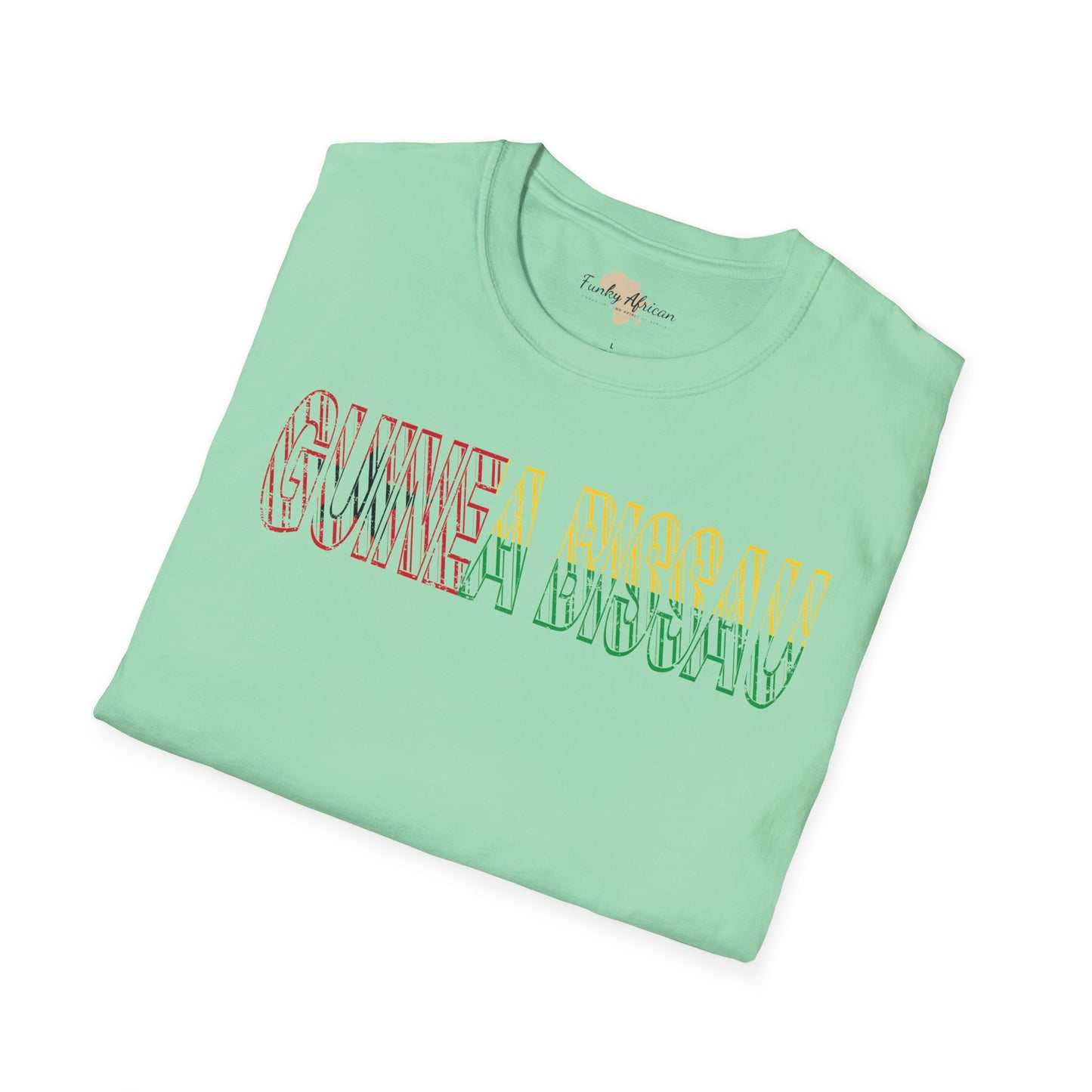 Guinea-Bissau text unisex softstyle tee