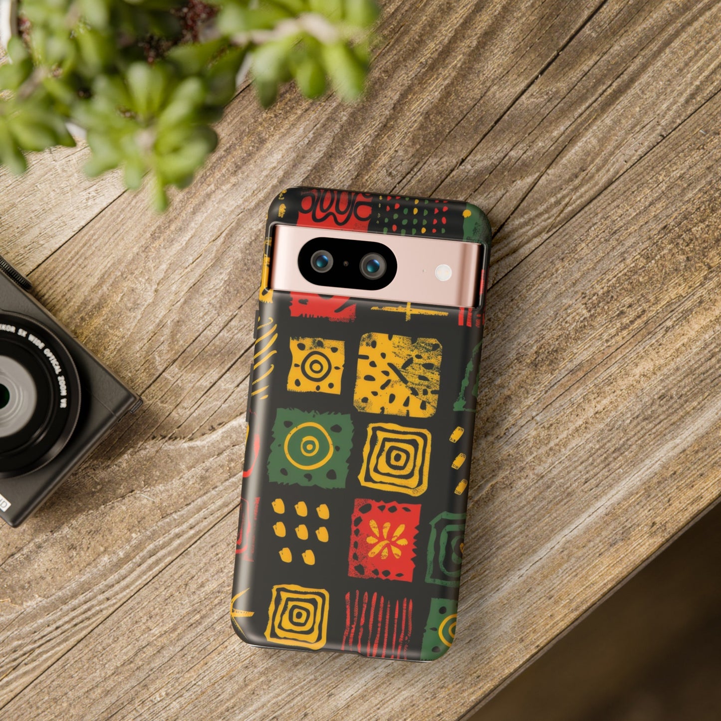 African Print Google Pixel Tough Cases