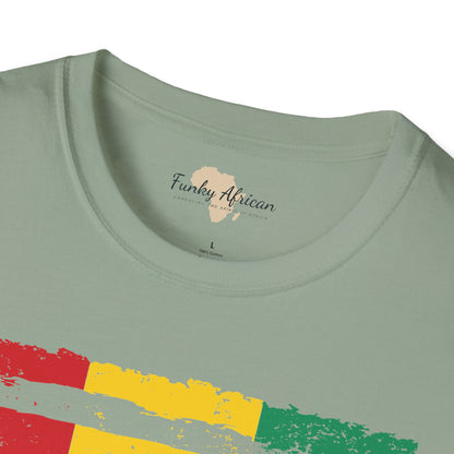 Guinean strip unisex softstyle tee