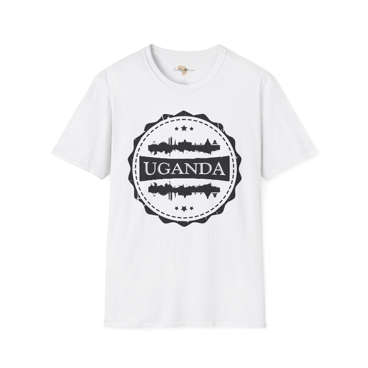 Uganda Stamp unisex tee Printify