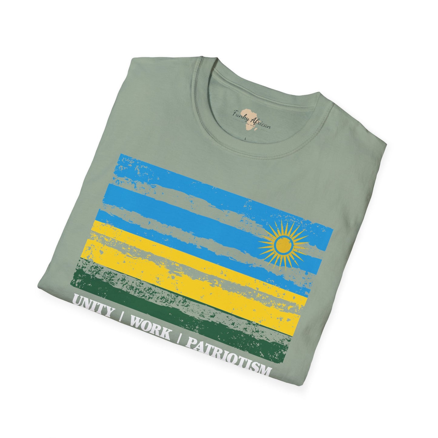 Rwanda strip unisex softstyle tee