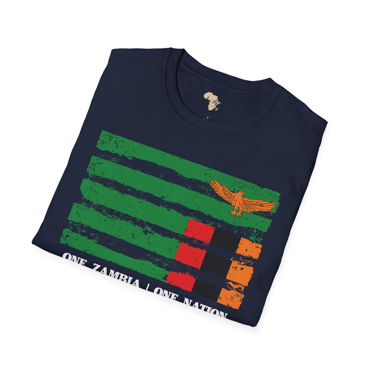 Zambia strip unisex softstyle tee Funky African