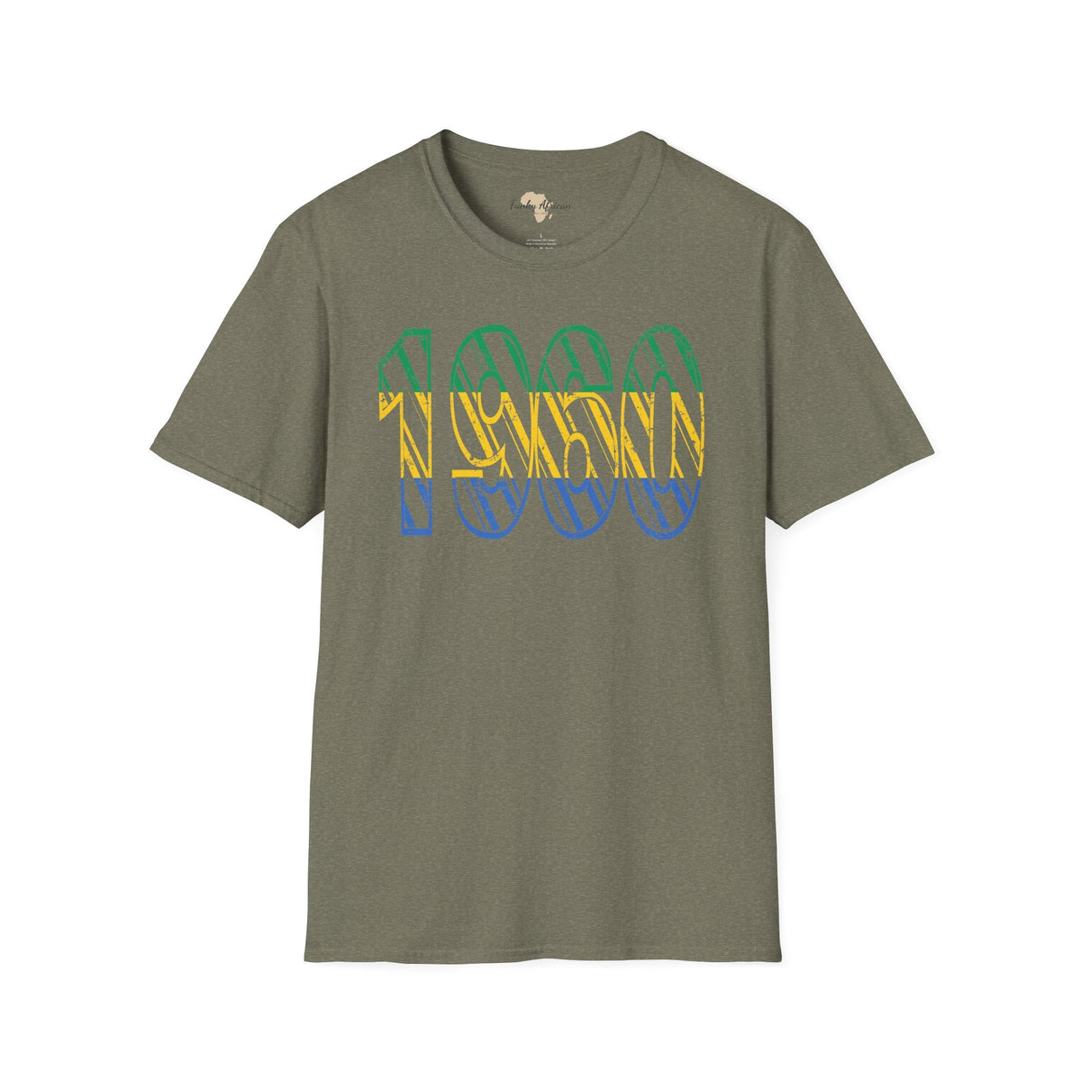 Gabon year unisex softstyle tee Funky African