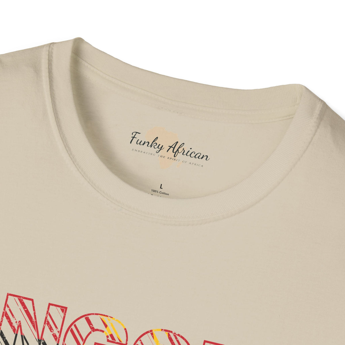 Angola text unisex softstyle tee Funky African