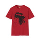 African map graffiti unisex softstyle tee Funky African