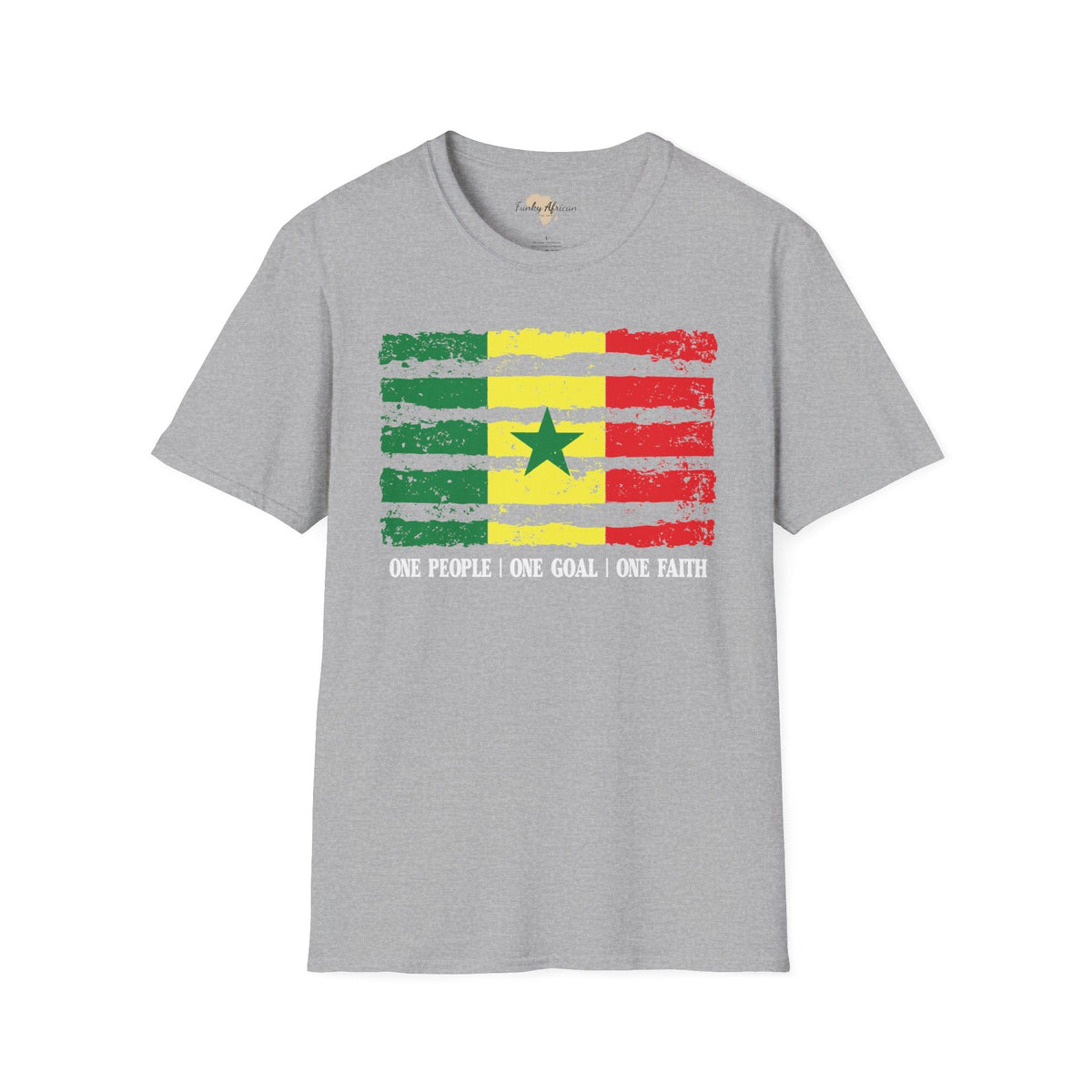 Senegal strip unisex softstyle tee Funky African