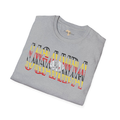 Uganda text unisex softstyle tee