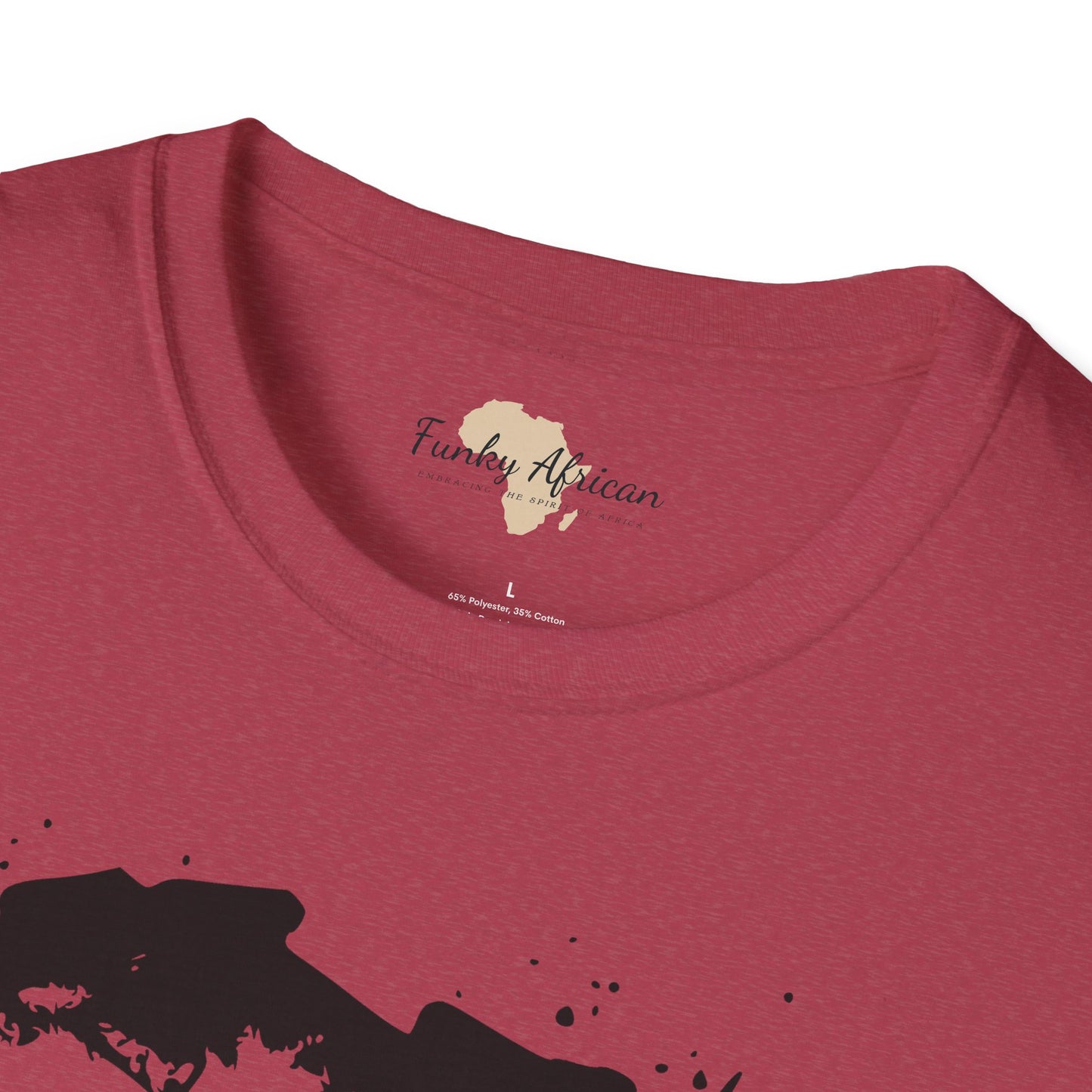 African map graffiti unisex softstyle tee