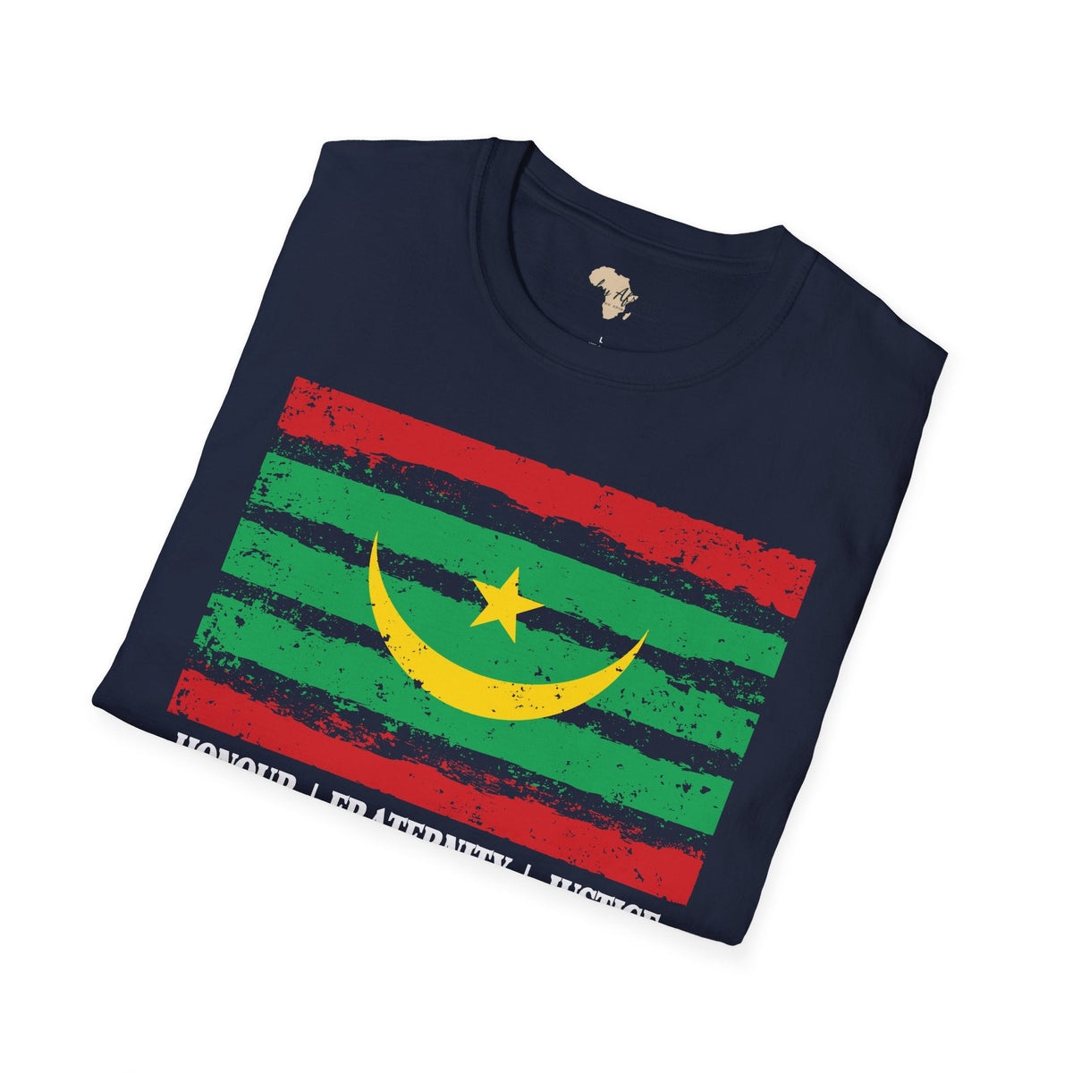 Mauritania strip unisex softstyle tee Funky African