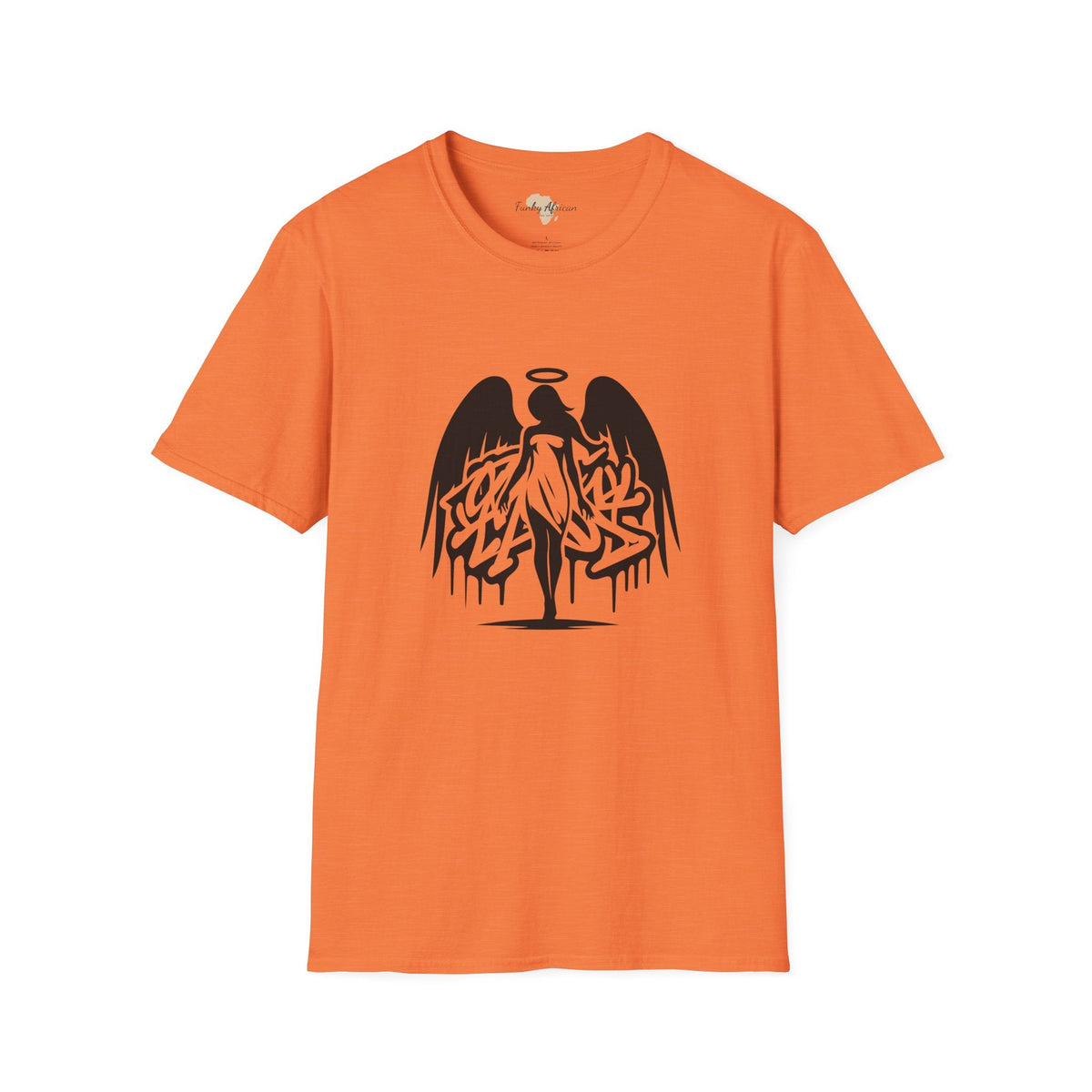 Angel graffiti unisex softstyle tee Funky African