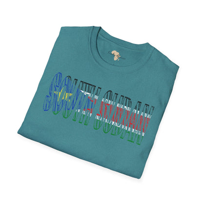 South Sudan text unisex softstyle tee