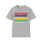 Mauritius strip unisex softstyle tee Funky African