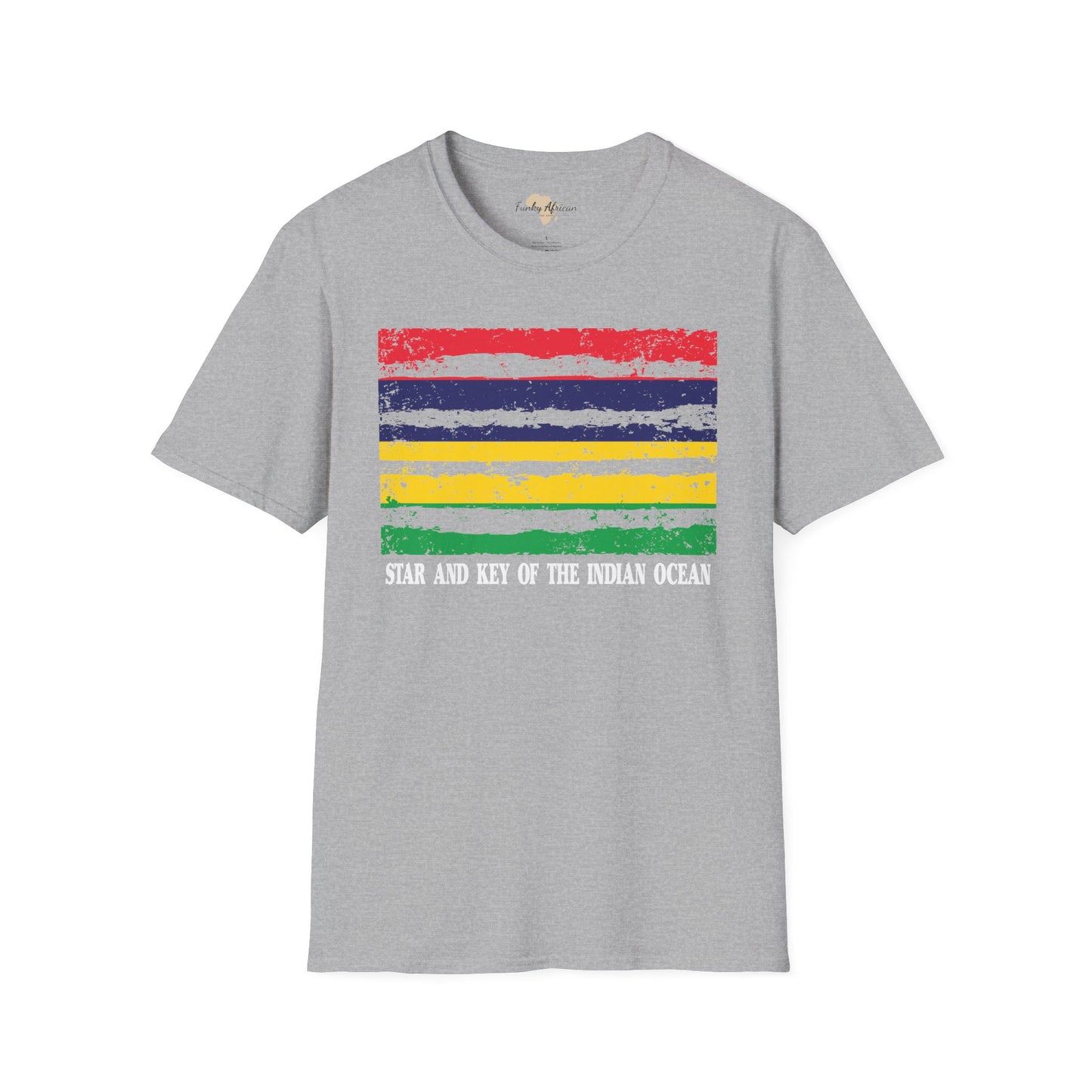 Mauritius strip unisex softstyle tee