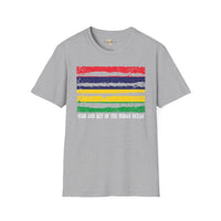 Mauritius strip unisex softstyle tee Funky African