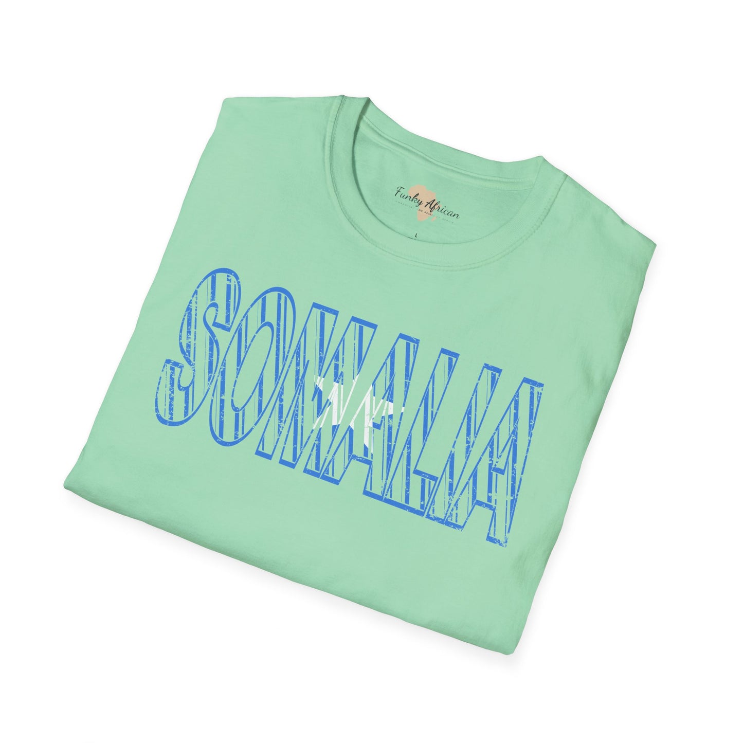 Somalia text unisex softstyle tee